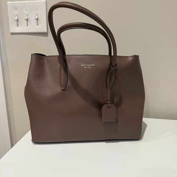 kate spade Handbags - Kate Spade Margaux Large Tote – Pebbled Leather Brown